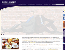 Tablet Screenshot of beckhaeuser.com